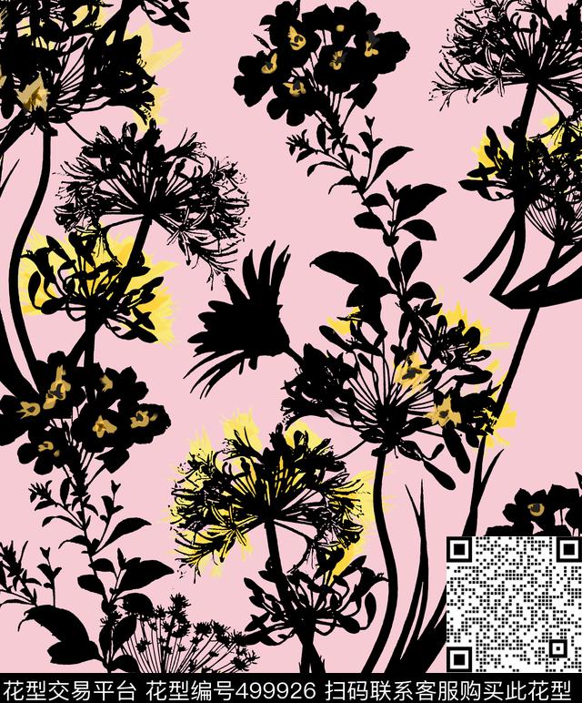 抽象粉色四方连续传统印花华亿平台下载（图片编号: 499926） - 瓦栏（Walan）