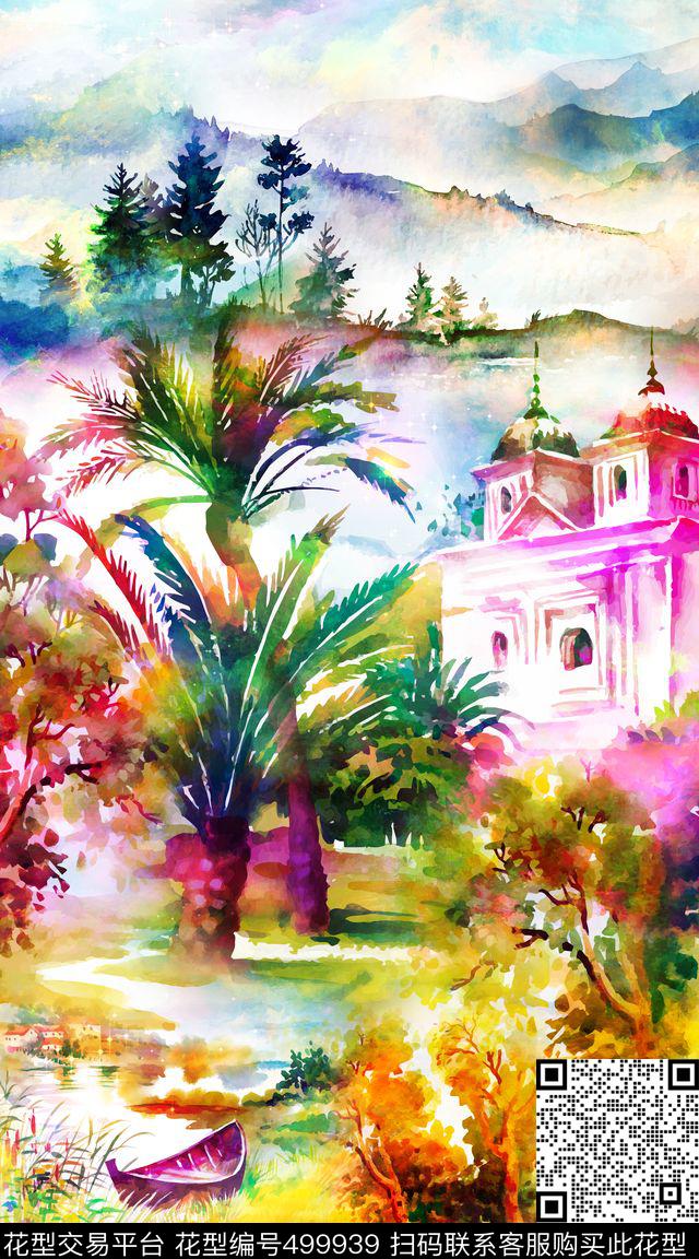 创意定位风情数码印花华亿平台下载（图片编号: 499939） - 瓦栏（Walan）