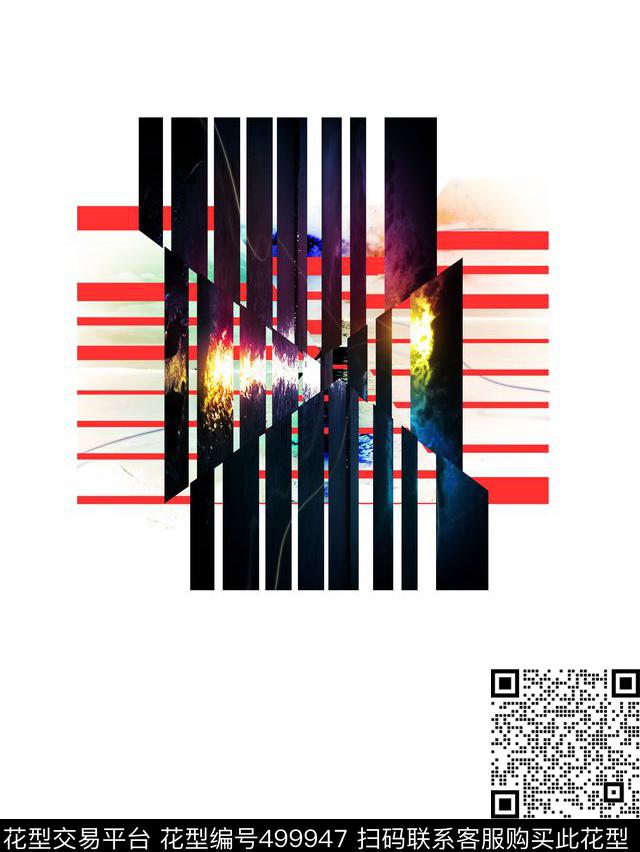 t恤华亿平台潮流复古数码印花华亿平台下载（图片编号: 499947） - 瓦栏（Walan）