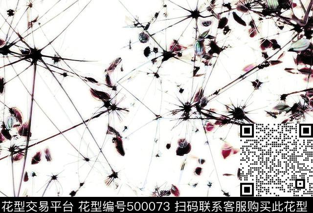 枯黄树枝昏暗数码印花华亿平台下载（图片编号: 500073） - 瓦栏（Walan）