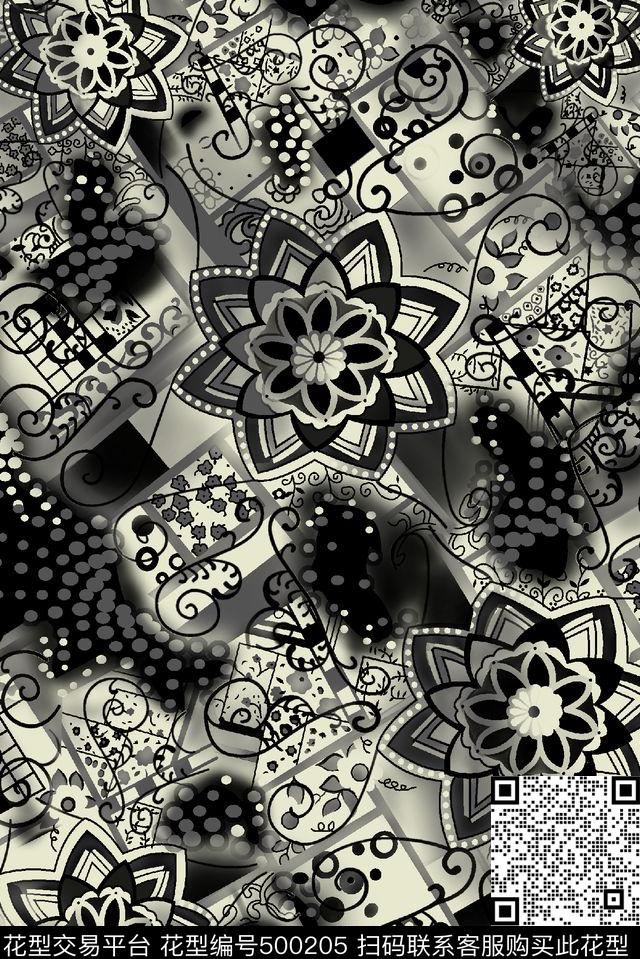 衬衫裙子上衣外套箱包沙发传统印花华亿平台下载（图片编号: 500205） - 瓦栏（Walan）