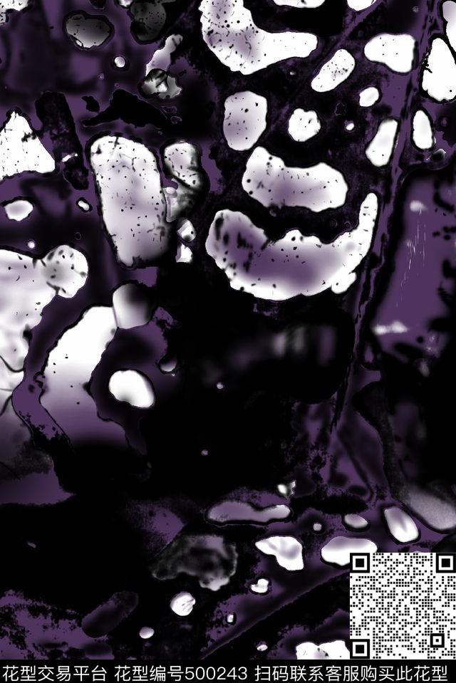 休闲风块面斑点卫衣数码印花华亿平台下载（图片编号: 500243） - 瓦栏（Walan）