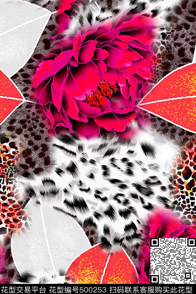 复古风动物纹花卉数码印花华亿平台下载（图片编号: 500253） - 瓦栏（Walan）