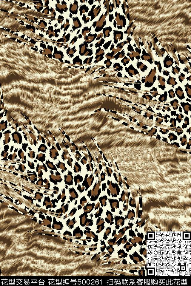 豹纹上衣外套休闲风传统印花华亿平台下载（图片编号: 500261） - 瓦栏（Walan）