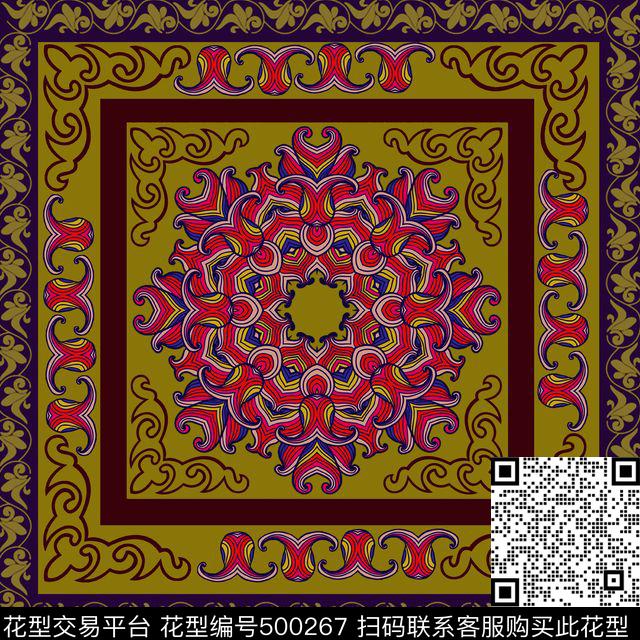 复古宫廷风古典传统印花华亿平台下载（图片编号: 500267） - 瓦栏（Walan）