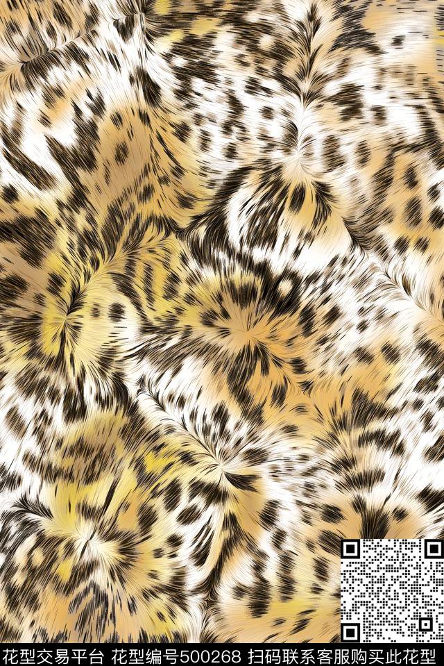 老虎纹外套上衣休闲风传统印花华亿平台下载（图片编号: 500268） - 瓦栏（Walan）