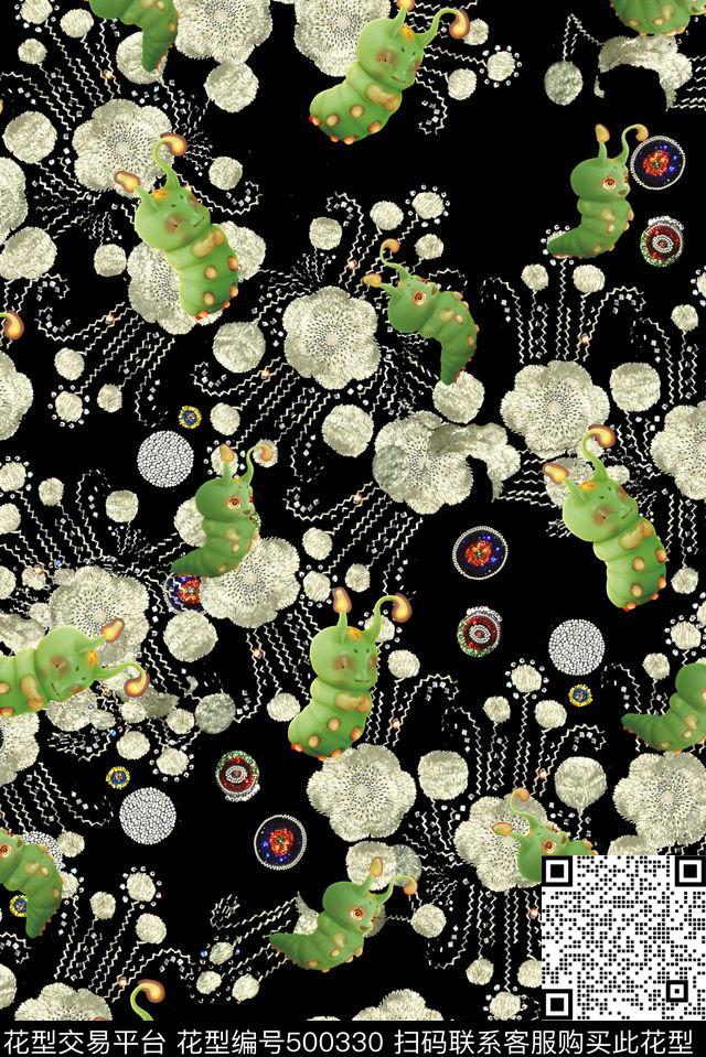 时尚花千骨糖宝数码印花华亿平台下载（图片编号: 500330） - 瓦栏（Walan）