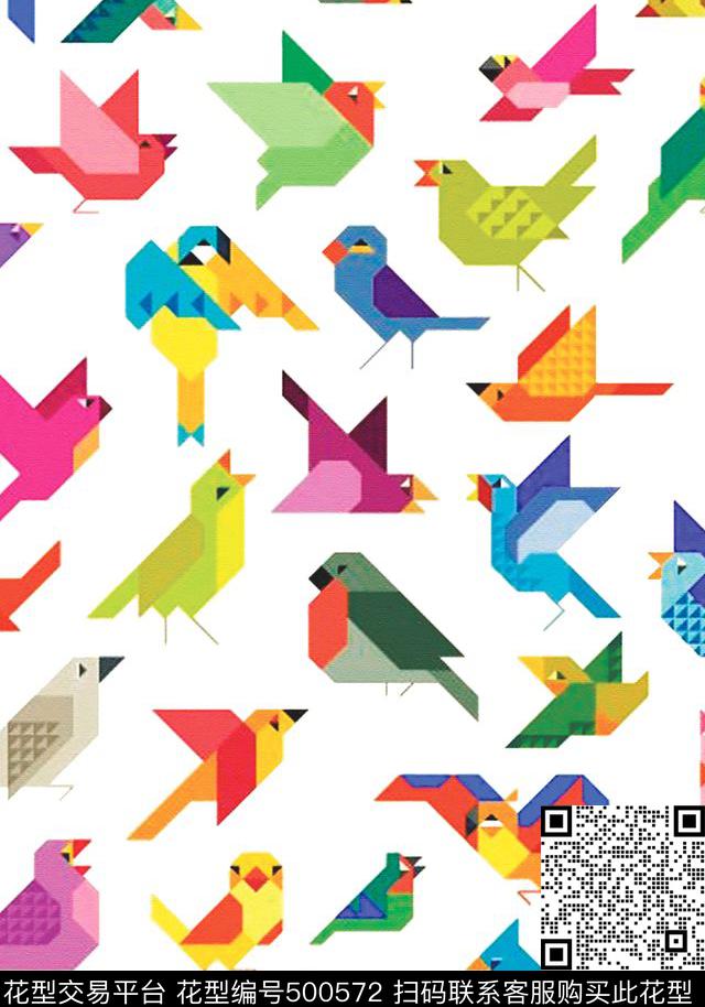 原创时尚动物数码印花华亿平台下载（图片编号: 500572） - 瓦栏（Walan）