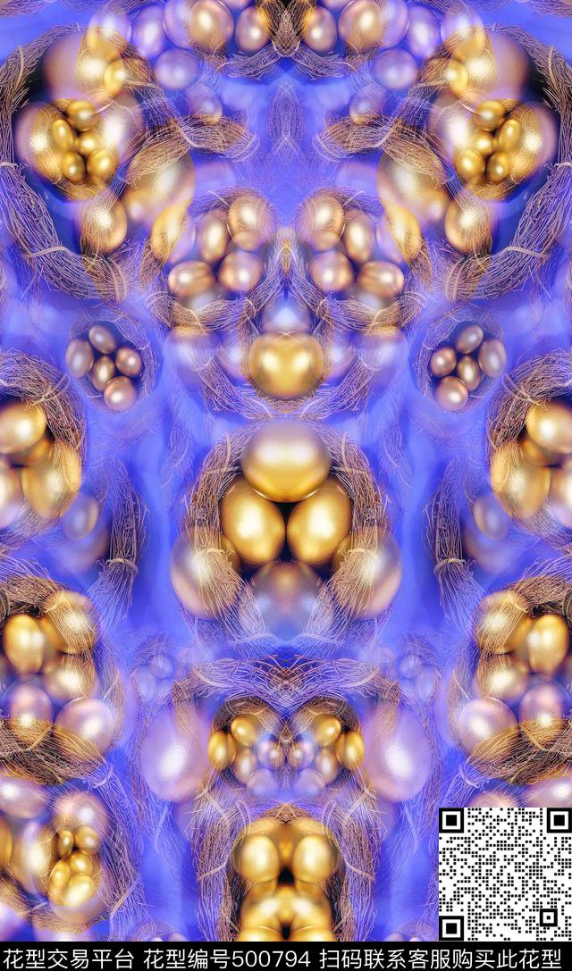 暗金色波点抽象风格休闲风数码印花华亿平台下载（图片编号: 500794） - 瓦栏（Walan）