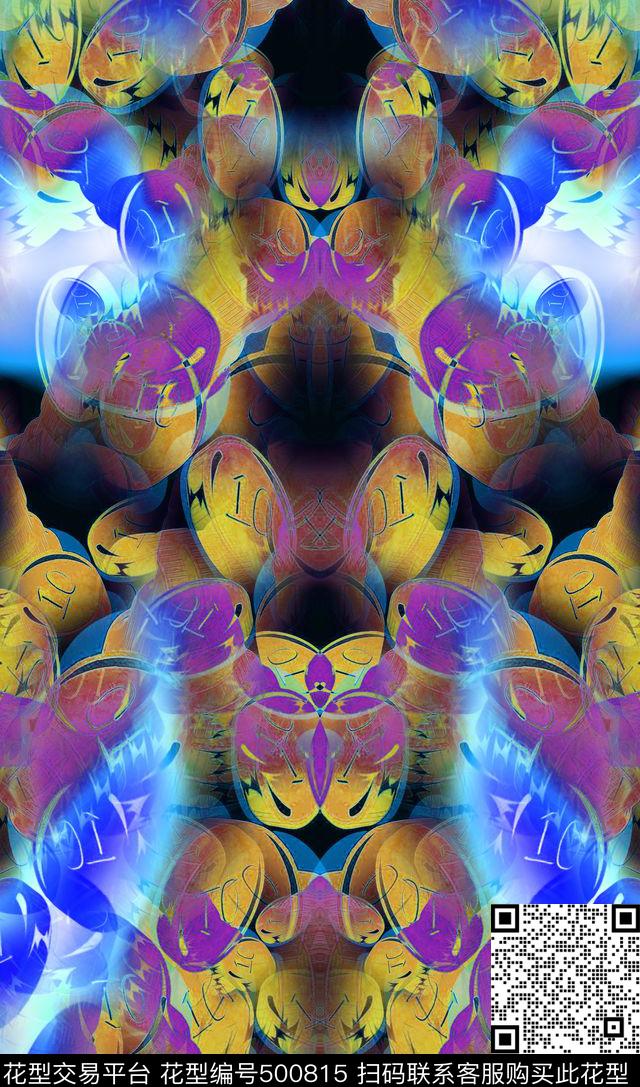 复古休闲怀旧宫廷风图案欧美热带风情数码印花华亿平台下载（图片编号: 500815） - 瓦栏（Walan）