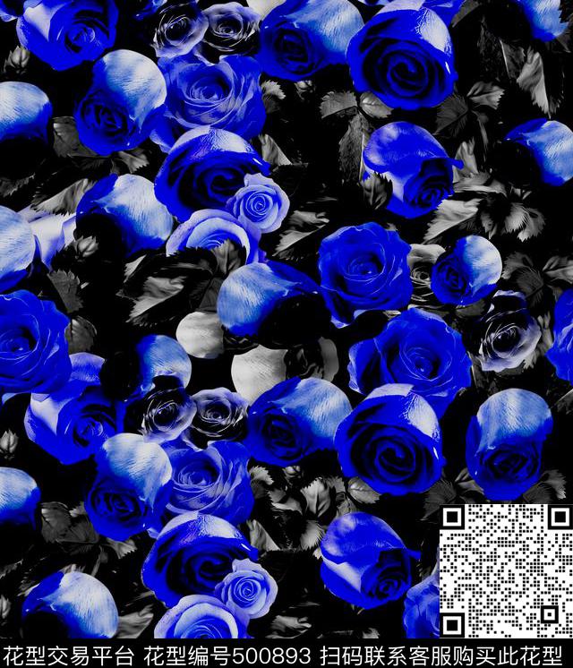 纪梵希玫瑰满版数码印花华亿平台下载（图片编号: 500893） - 瓦栏（Walan）