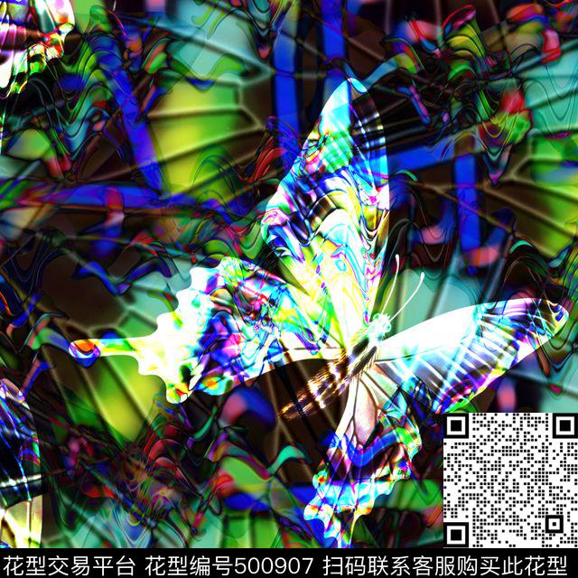 创意服装面料T恤衬衫数码印花华亿平台下载（图片编号: 500907） - 瓦栏（Walan）