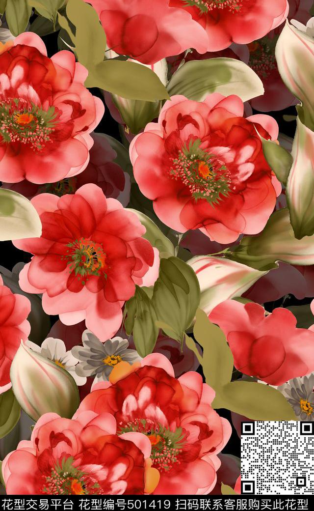 数码印花最新时尚面料印花服装设计数码印花华亿平台下载（图片编号: 501419） - 瓦栏（Walan）