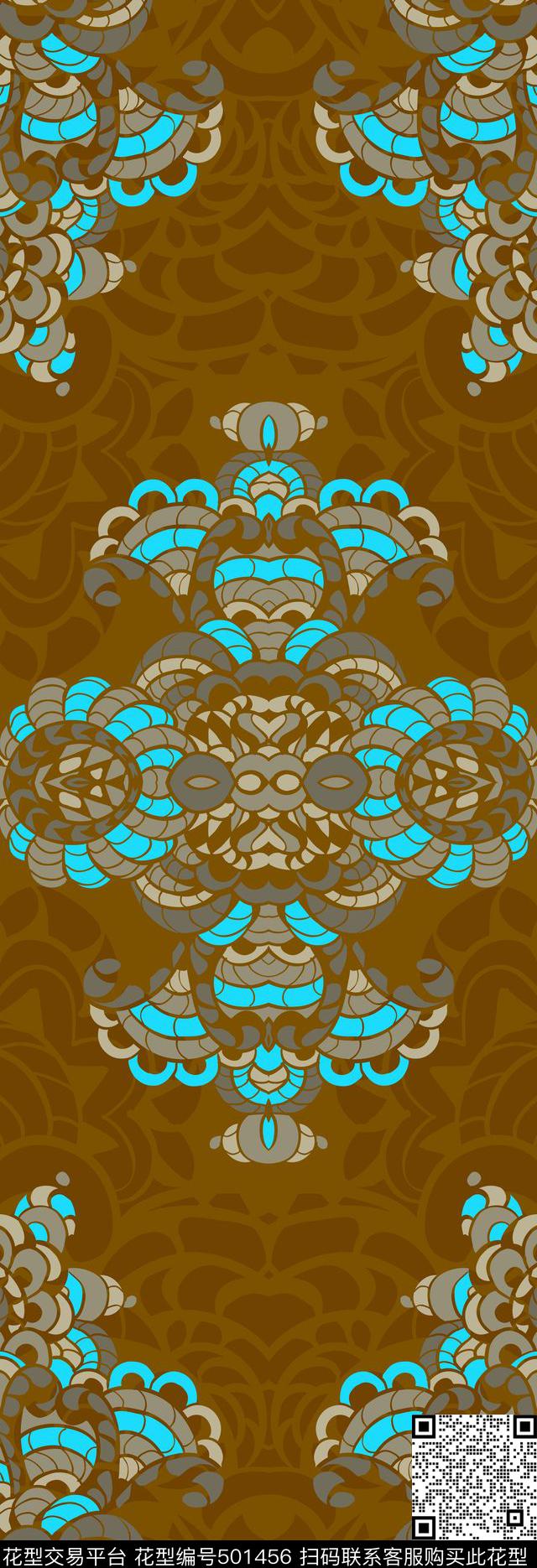 民族风伊斯兰风格中东传统印花华亿平台下载（图片编号: 501456） - 瓦栏（Walan）
