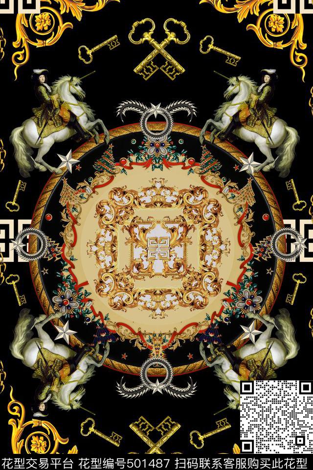 欧美复古大牌纪梵希方巾大牌大牌男装女士衬衫数码印花华亿平台下载（图片编号: 501487） - 瓦栏（Walan）