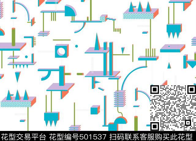 几何女装时尚传统印花华亿平台下载（图片编号: 501537） - 瓦栏（Walan）