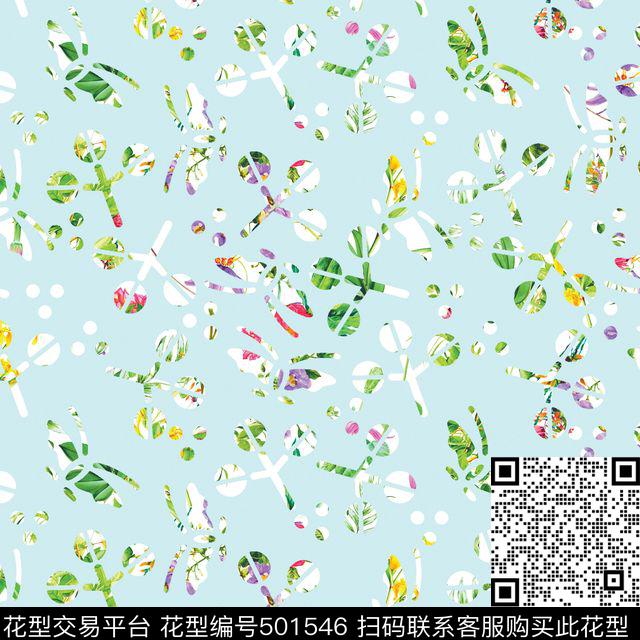原创浪漫花卉数码印花华亿平台下载（图片编号: 501546） - 瓦栏（Walan）