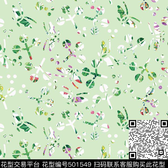 原创浪漫花卉数码印花华亿平台下载（图片编号: 501549） - 瓦栏（Walan）