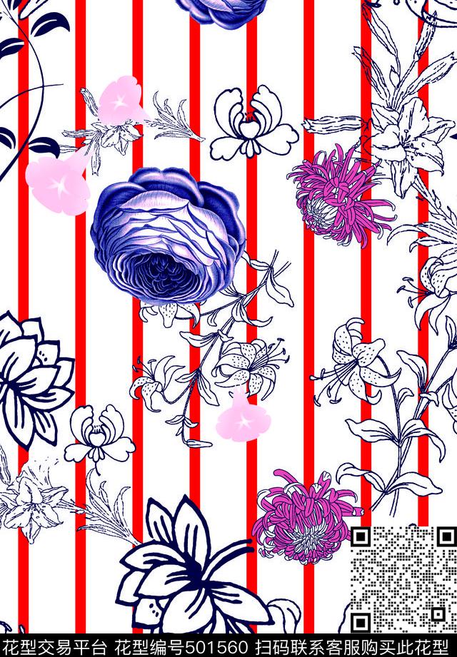 潮流欧美风格时尚传统印花华亿平台下载（图片编号: 501560） - 瓦栏（Walan）