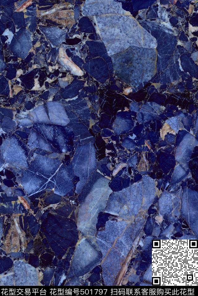 牛仔肌理大理石数码印花华亿平台下载（图片编号: 501797） - 瓦栏（Walan）