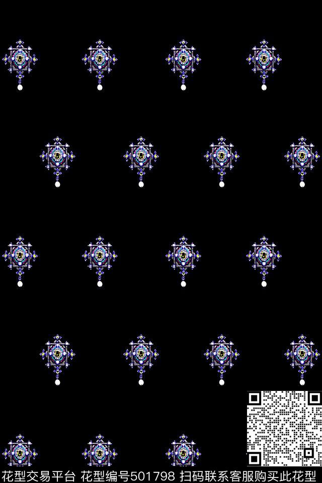 珠宝宝石排列数码印花华亿平台下载（图片编号: 501798） - 瓦栏（Walan）