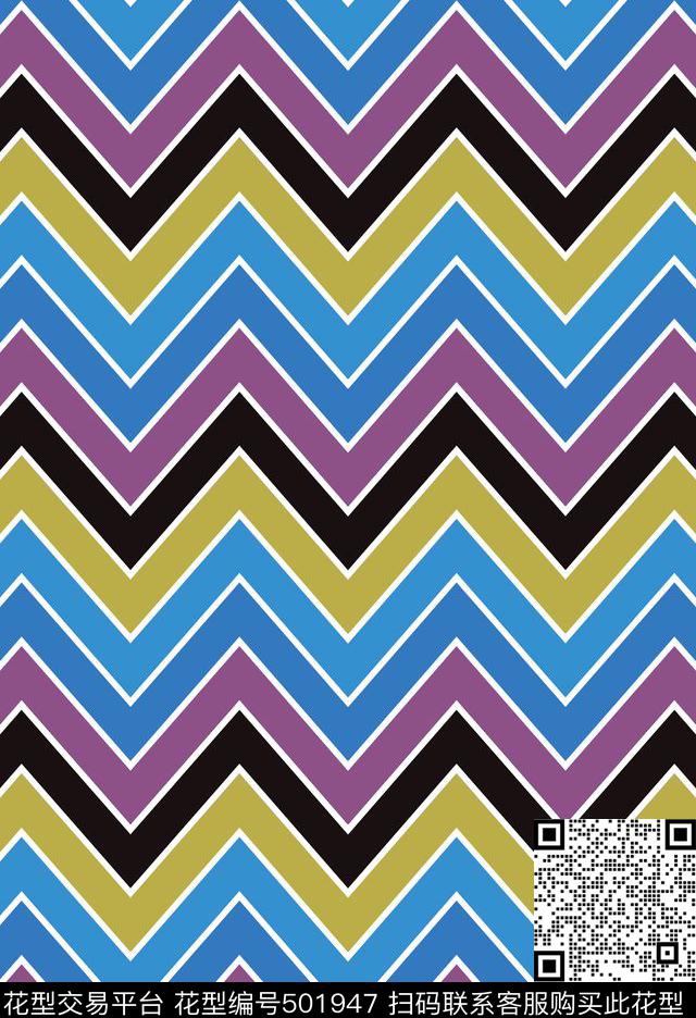 规律条纹曲线条纹条纹设计家访箱包沙发布数码印花布匹面料传统印花华亿平台下载（图片编号: 501947） - 瓦栏（Walan）
