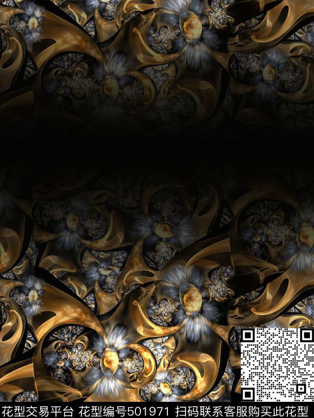 数码科技金属光泽3D数码印花华亿平台下载（图片编号: 501971） - 瓦栏（Walan）