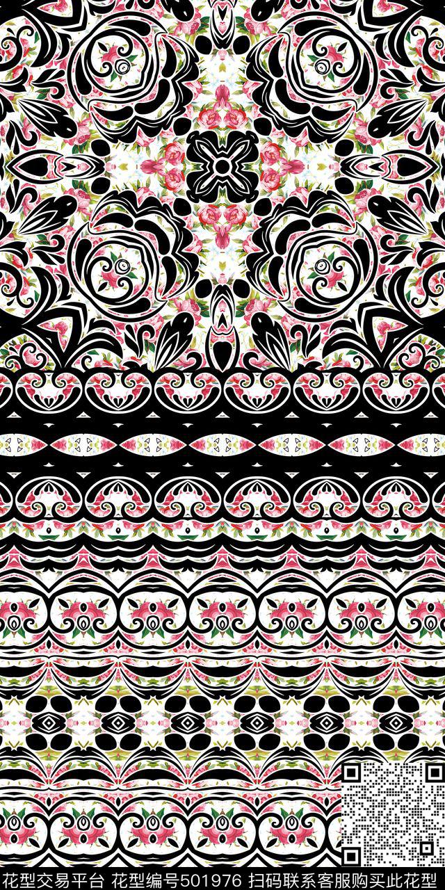 欧式花纹墙纸数码印花华亿平台下载（图片编号: 501976） - 瓦栏（Walan）