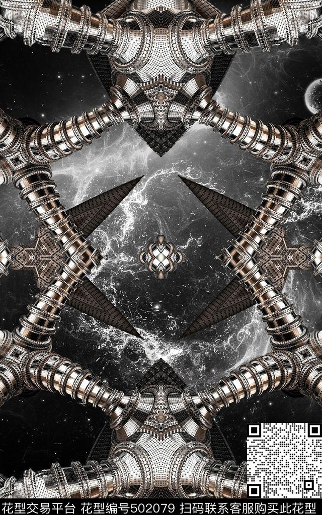 科技空间星际数码印花华亿平台下载（图片编号: 502079） - 瓦栏（Walan）