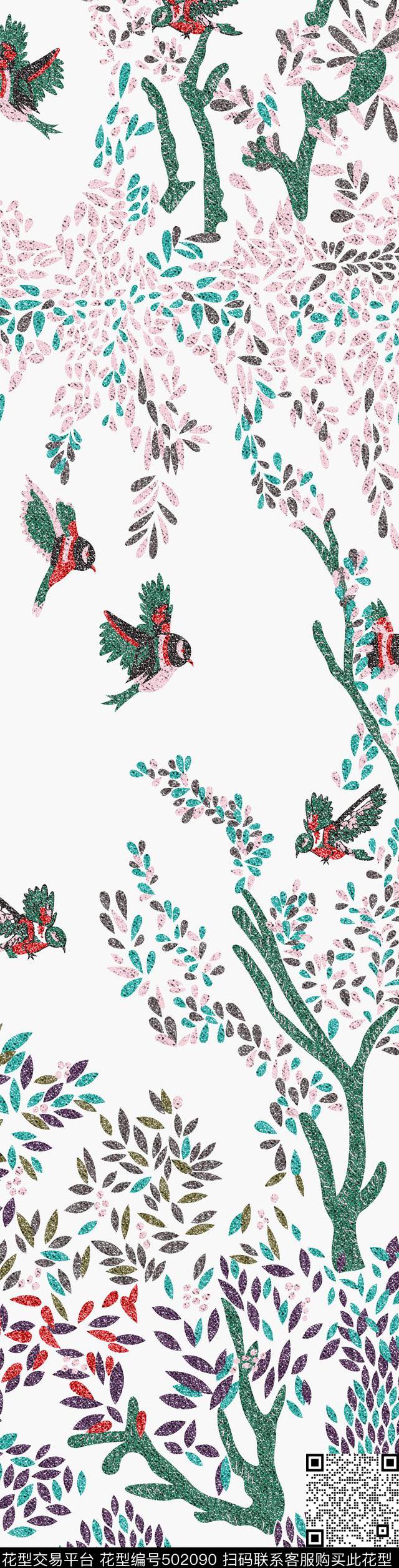 欧美时尚绣花数码印花华亿平台下载（图片编号: 502090） - 瓦栏（Walan）