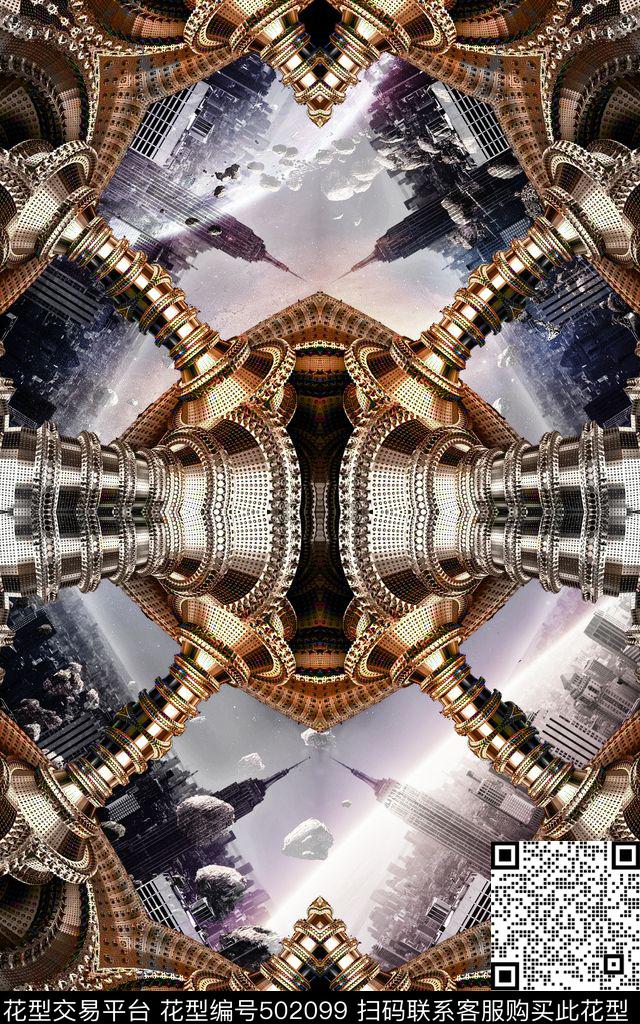 未来科技空间数码印花华亿平台下载（图片编号: 502099） - 瓦栏（Walan）