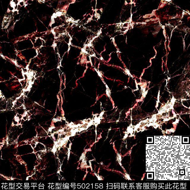 抽象肌理矿石纹时尚流行数码印花华亿平台下载（图片编号: 502158） - 瓦栏（Walan）