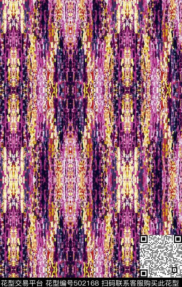 抽象时尚纹理数码印花华亿平台下载（图片编号: 502168） - 瓦栏（Walan）