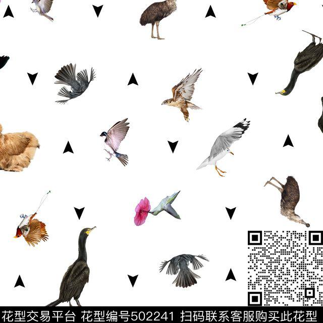 动物、鸟类、家禽、花卉、几何男装衬衫华亿平台几何图形数码印花华亿平台下载（图片编号: 502241） - 瓦栏（Walan）