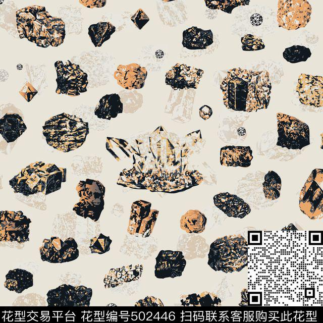 潮流时尚大理石纹秋冬数码印花华亿平台下载（图片编号: 502446） - 瓦栏（Walan）