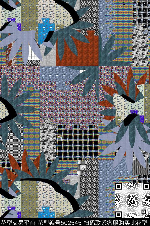 动物纹花卉民族风数码印花华亿平台下载（图片编号: 502545） - 瓦栏（Walan）