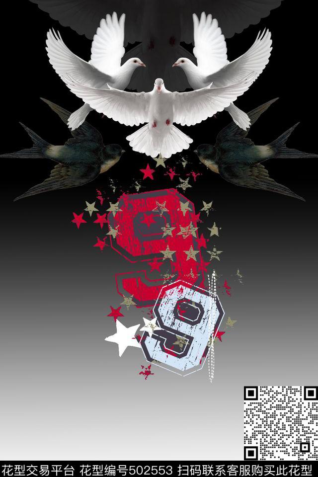 创意服装面料创意设计图案T恤数码印花华亿平台下载（图片编号: 502553） - 瓦栏（Walan）