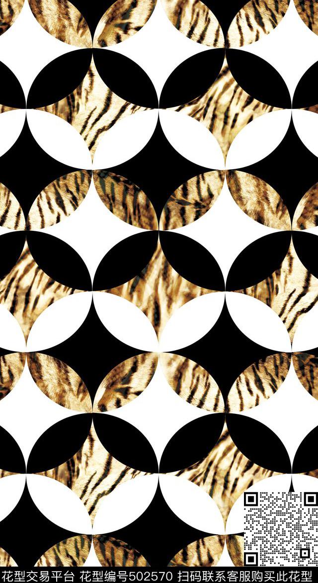 原创几何时尚数码印花华亿平台下载（图片编号: 502570） - 瓦栏（Walan）