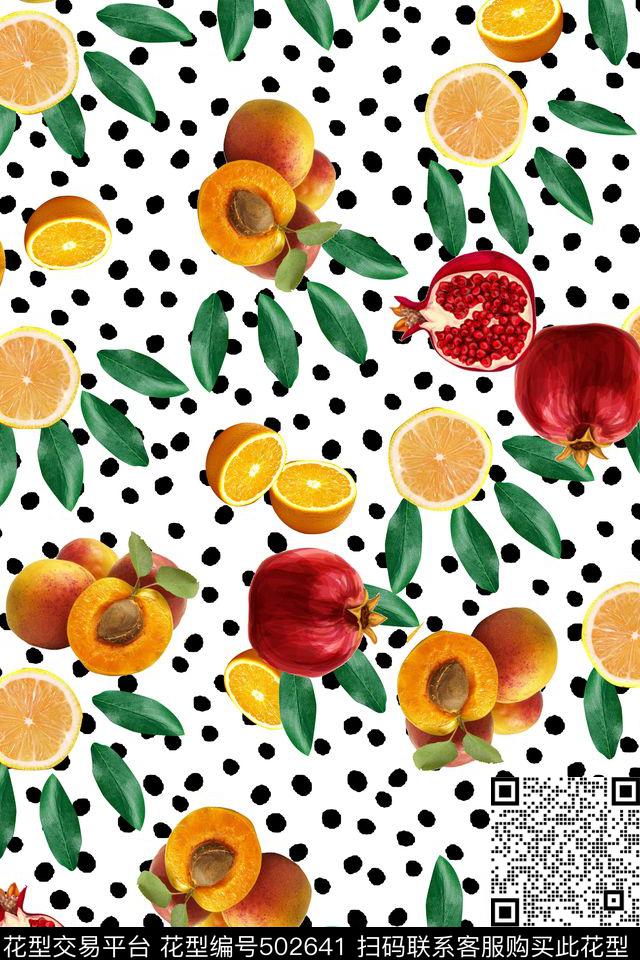 水果时尚外套数码印花华亿平台下载（图片编号: 502641） - 瓦栏（Walan）