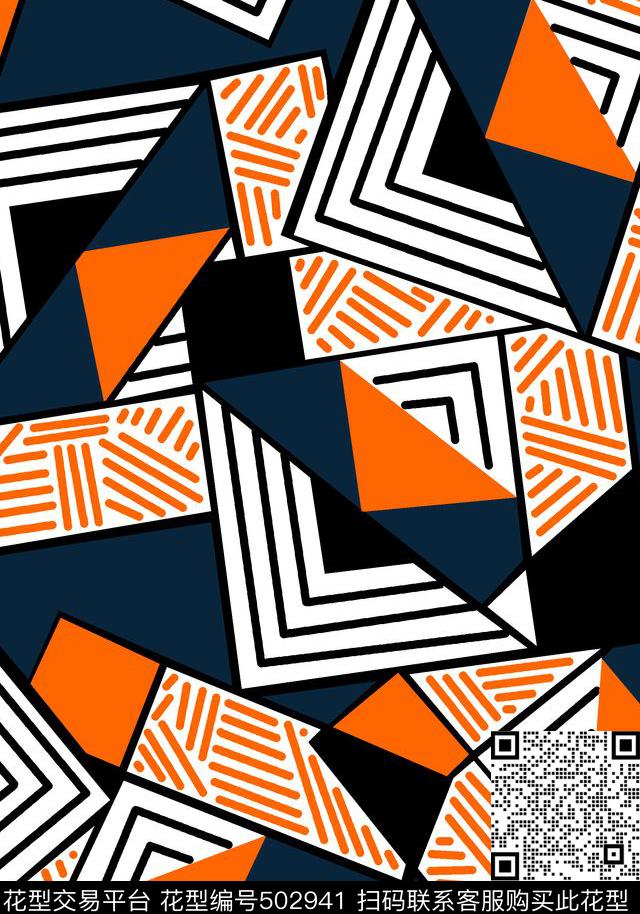 箱包传统几何拼接传统印花华亿平台下载（图片编号: 502941） - 瓦栏（Walan）