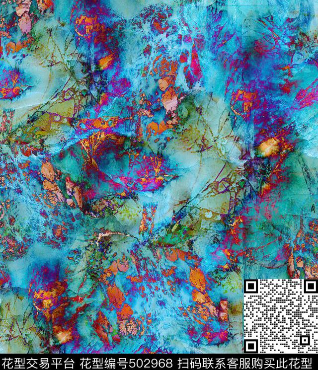 MAX-大理石纹理流行时尚矿石纹理数码印花华亿平台下载（图片编号: 502968） - 瓦栏（Walan）