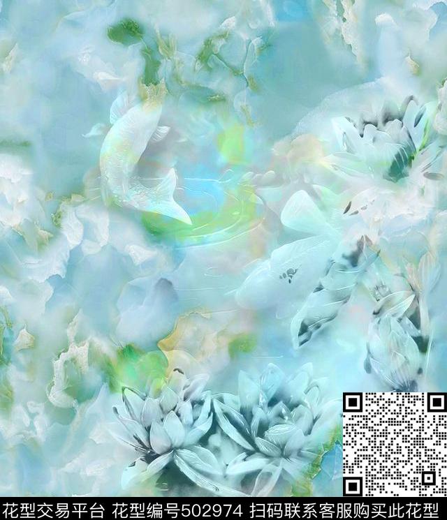 MAX-大理石纹理流行时尚矿石纹理数码印花华亿平台下载（图片编号: 502974） - 瓦栏（Walan）