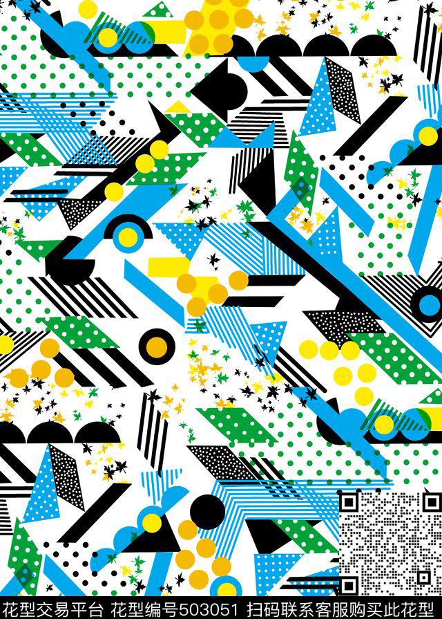 女装几何家纺传统印花华亿平台下载（图片编号: 503051） - 瓦栏（Walan）
