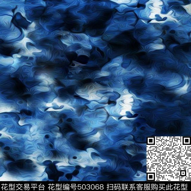 男装女装冬装水彩印象画时尚大牌新潮数码印花华亿平台下载（图片编号: 503068） - 瓦栏（Walan）