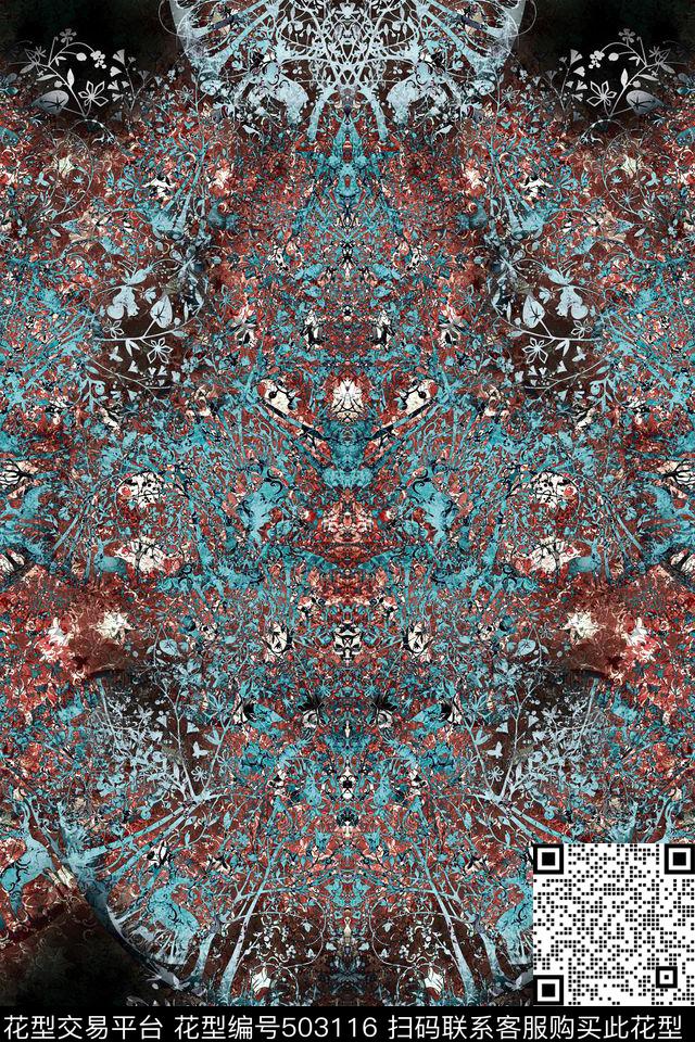 复古风宫廷风家纺型数码印花华亿平台下载（图片编号: 503116） - 瓦栏（Walan）
