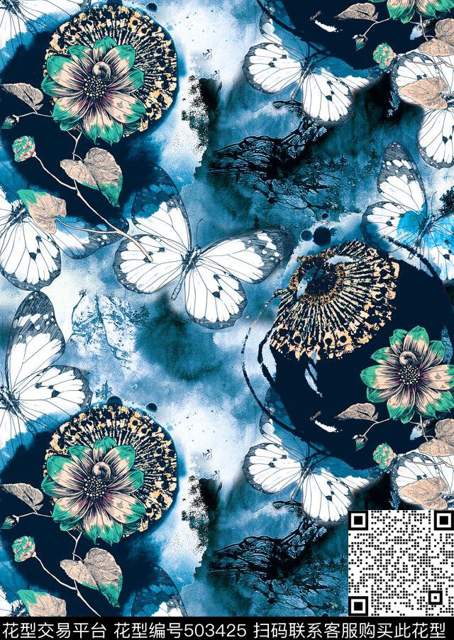 MAX-中国风民族风中国风数码印花华亿平台下载（图片编号: 503425） - 瓦栏（Walan）