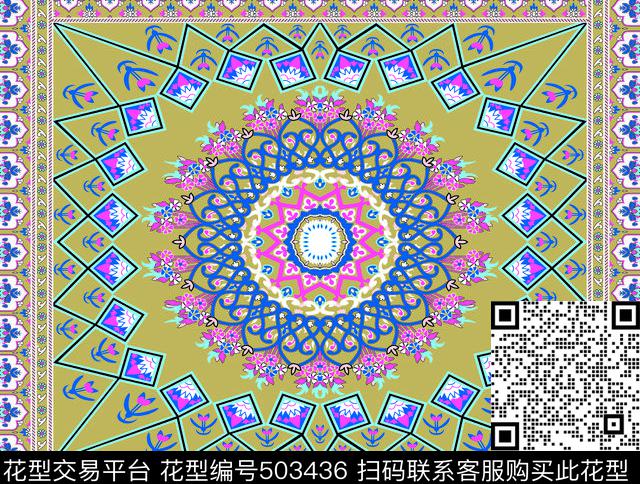 2016春夏大圆圈复古传统印花华亿平台下载（图片编号: 503436） - 瓦栏（Walan）