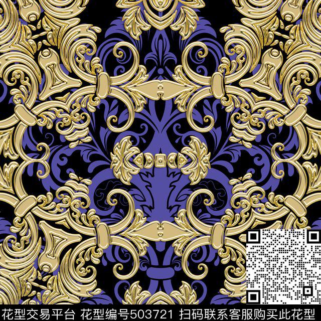 花纹欧式墙纸数码印花华亿平台下载（图片编号: 503721） - 瓦栏（Walan）