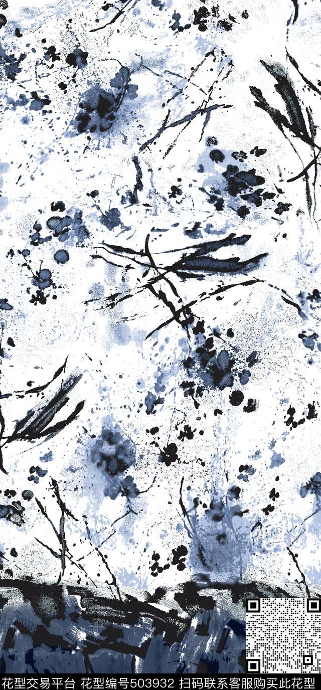 定位肌理随意传统印花华亿平台下载（图片编号: 503932） - 瓦栏（Walan）