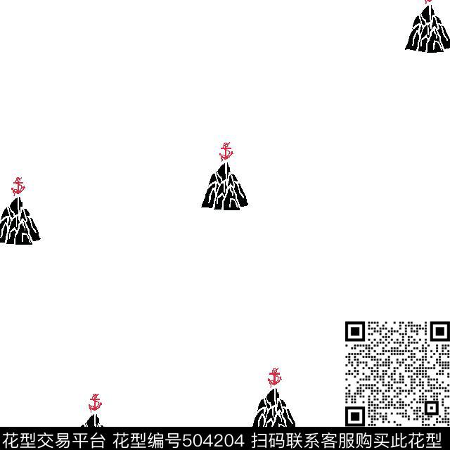 男装华亿平台航海元素礁石传统印花华亿平台下载（图片编号: 504204） - 瓦栏（Walan）